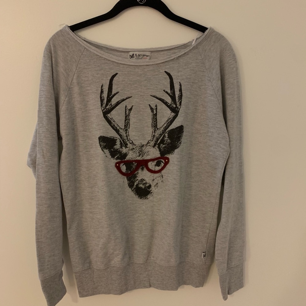 Deer in Sunglasses Long Sleeve T-Shirt